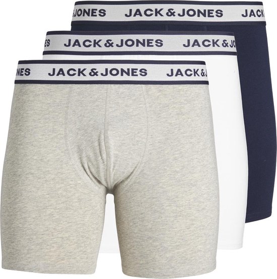 Pack De 3 Bóxers Jack & Jones - Bóxers Clásicos Para Hombre, Cómodos, Elegantes Y Fáciles De Lavar