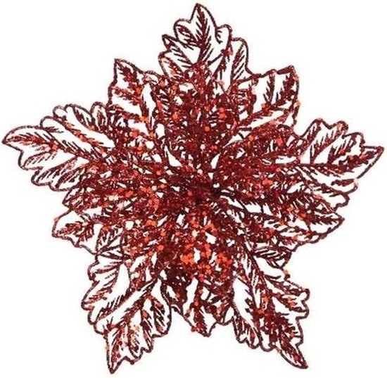Christmas Concepts® Pak 12-10cm Glitter Sneeuwvlok Hangende