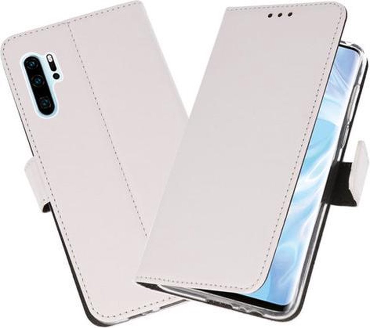 Bestcases Pasjeshouder Telefoonhoesje Huawei P30 Pro - Wit