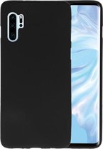 Bestcases Color Telefoonhoesje - Backcover Hoesje - Siliconen Case Back Cover voor P30 Pro Zwart