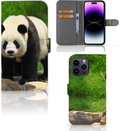 Telefoontas Geschikt voor iPhone 15 Pro Max Hoesje Panda
