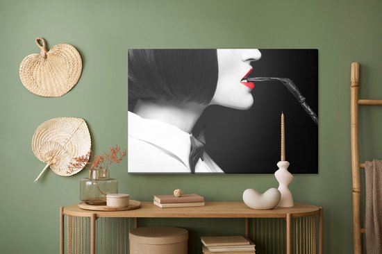 Painting King - Tableau sur toile Femme au mousquet - 40 x 30 cm