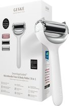 GESKE | SmartAppGuided™ MicroNeedle Face & Body Roller | 9 in 1 | rozenkwarts | Elektrische dermaroller | Microneedling | Microneedling-apparaat | Roller | Schoonheidsroller voor gezicht en lichaam