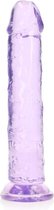 Straight Realistic Dildo Suction Cup - 9'' / 23 - Purple