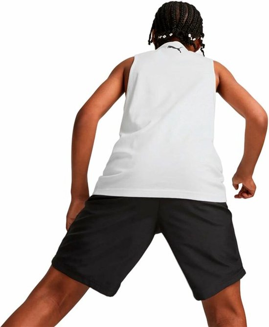 T-shirt de Basketbal ball Puma Tank B Wit