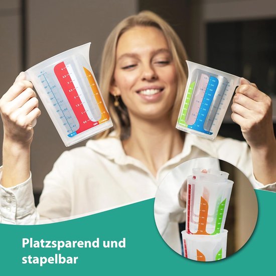 kunststof maatbeker / mengpotje deksel - transparant - 200 ml - BEP20 | Bokalen en potjes | SoapQueen Europe