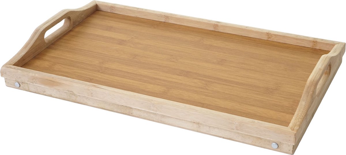 Dienblad MCW-B88, dienblad houten dienblad ontbijt dienblad decoratief dienblad, bamboe 21x64x30cm — cadeau in Koken & Dineren - foto 5