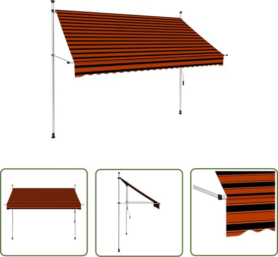 The Living Store Protection solaire Extensible - 250 cm de large - Water et anti-salissures