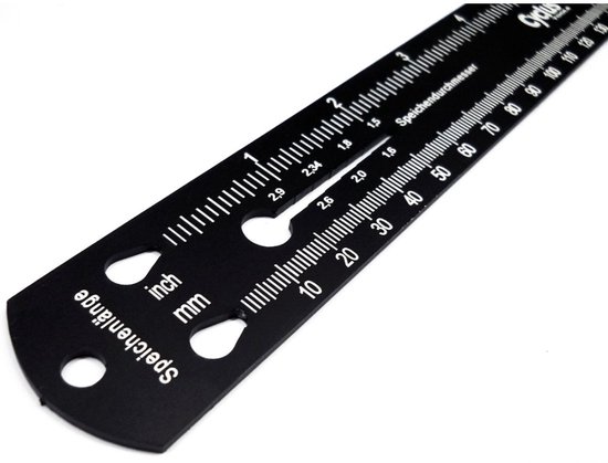 CnSpoke Spaakliniaal - Staal - Duurzaam - Nauwkeurig - Zilver