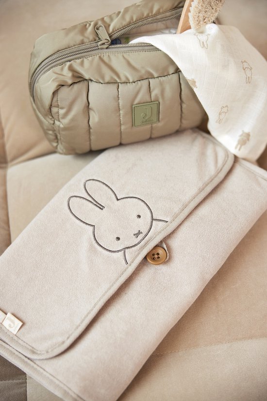 Jollein x Nijntje Verschoningsmat Badstof Miffy - Nougat van Jollein — afbeelding 4
