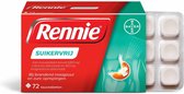 Rennie Suikervrij Kauwtabletten - 3 x 72 tabletten