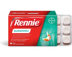 Rennie Suikervrij Kauwtabletten - 3 x 72 tabletten