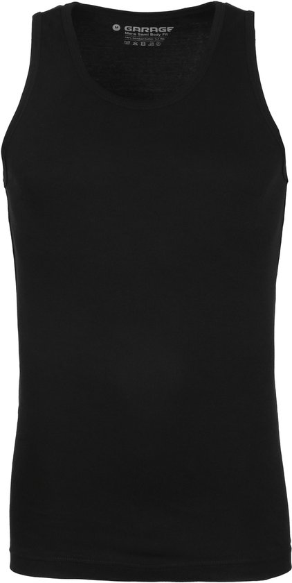 Garage 401 - Débardeurs 1-pack Semi Body Fit Singlet Noir - L.