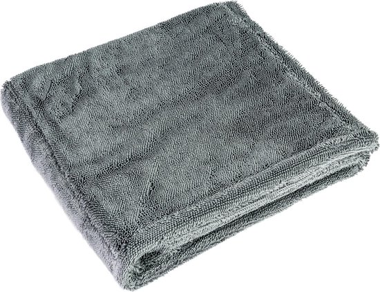 CARBON COLLECTIVE - PRO - Serviette de Séchage Torsadée Onyx - Chiffon de Séchage - 1100GSM - 50x80cm