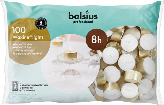 Bolsius Waxinelichtjes wit