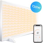 Silvergear Infrarood Verwarmingspaneel met Thermostaat - Elektrische Verwarming met App - 720W - Wit