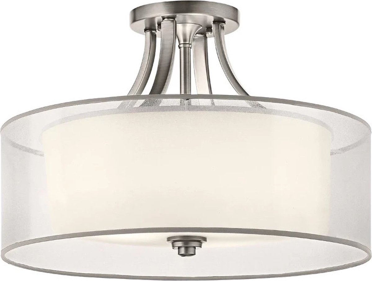 Kichler LED Plafondlamp Lacey | 4X E27 Max 60W | Dimbaar | Antique Pewter