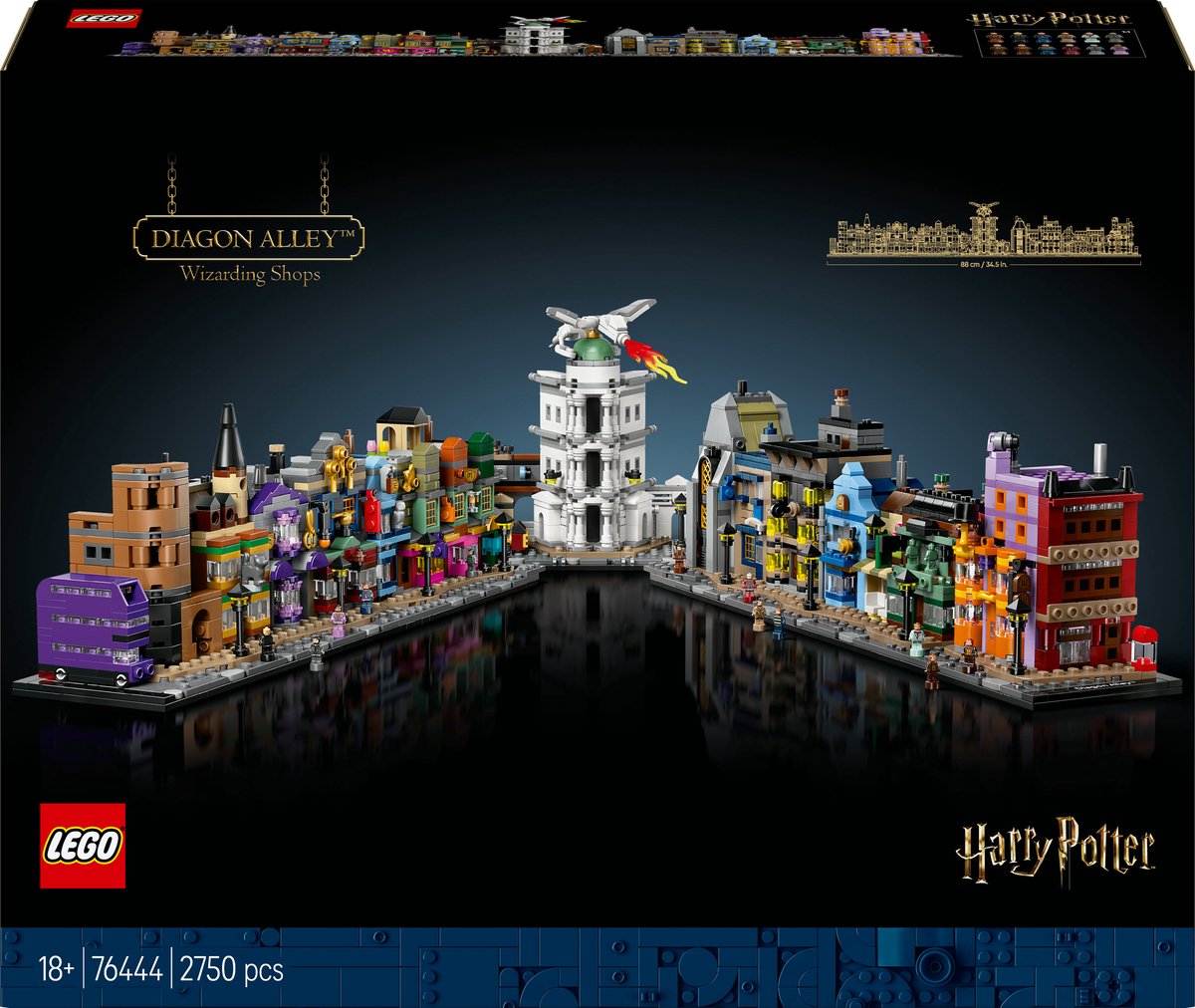 LEGO 76444 Harry Potter De Wegisweg tovenaarswinkels