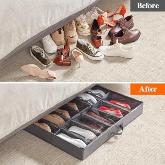 12er Schuhboxen Schuhaufbewahrung für Schuhe Speicherbox kunststoffbox LSP13WT e