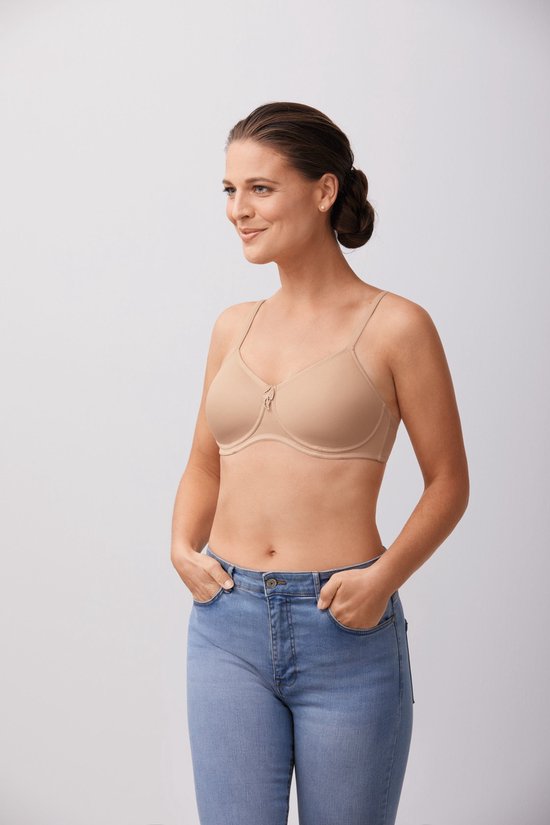 Soutien-gorge pour prothèse Amoena préformé sans armature Lara SB NUDE - taille EU 100AA / FR 115AA