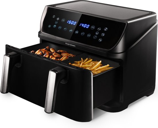 Vivid Green Dubbele Airfryer XXL