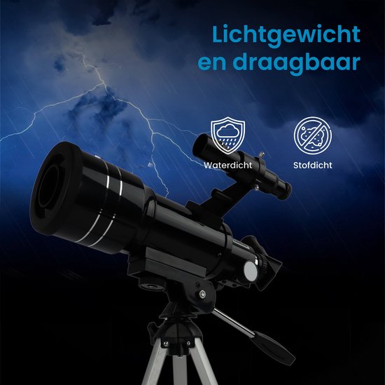 ODESSEY® Refractor Telescoop voor Kinderen 150X Zoom – Tafel Telescoop – Sterrenkijker – Telescoop Kinderen – Sterrenkijker voor Kinderen – Sterrenkijker Telescoop