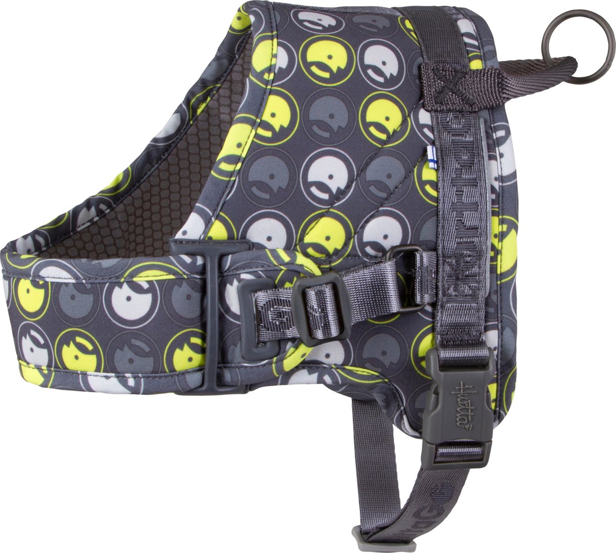 Hurtta Go Harness - Hondenharnas - Storm Grey - Borstomvang: 65-80 cm