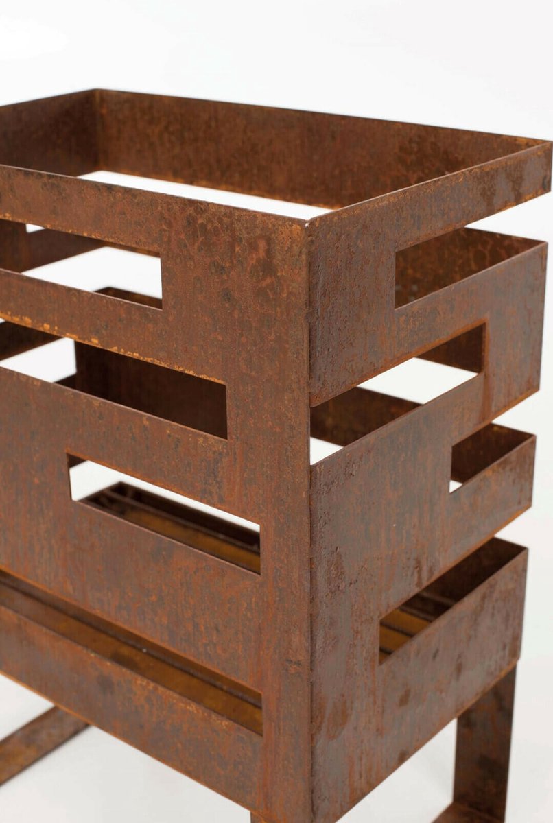 RedFire Madison Fire Bowl - Corten Look - 38 x 23 x 50 cm