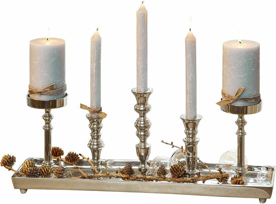 LOBERON Bougeoir Alirra argenté