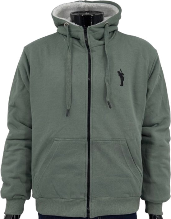 Hitman – Vest Heren – Heren Vest met Rits – Vest met Gevoerde Binnenzijde – Met Capuchon – Ruime Zakken - Mint Groen – Maat M