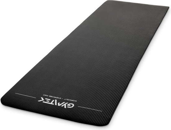 Gymtek® Yogamat 1cm - 180x61cm - Trainingsmat voor Pilates, Yoga & Fitness - Antislip Yoga Mat van Gymtek® — afbeelding 2