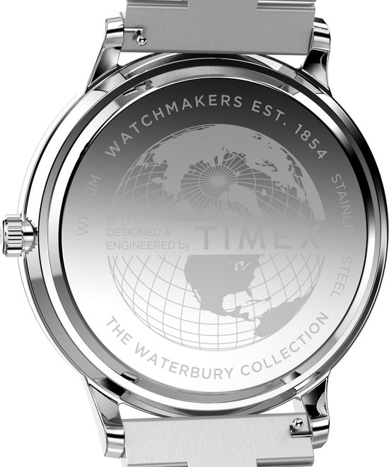 Montre Timex Waterbury Classic TW2W75700 - Acier - Couleur argent - Ø 40 mm