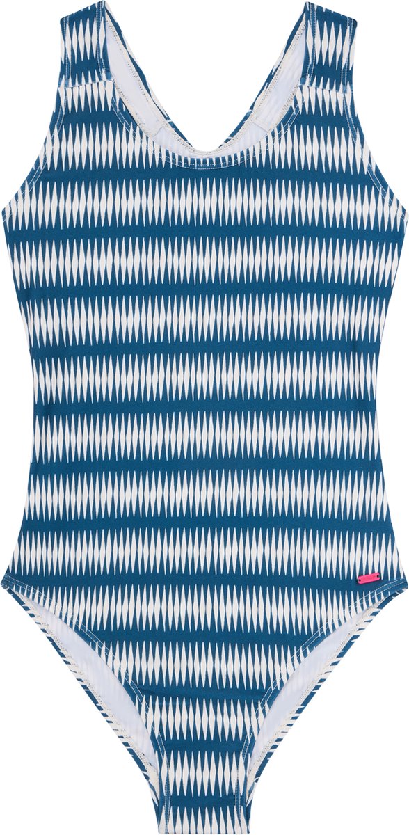 Protest Prtemmi 24 Jr – Badpak Meisjes – Open rug – Kruisbanden – Stretch Blauw