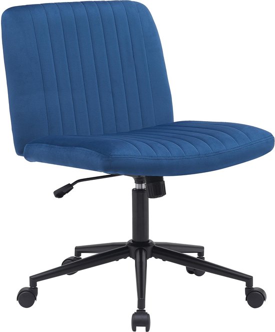 Draaibare bureaustoel - Draaifauteuil met schommelfunctie en hoogteverstelling - groen fluweel