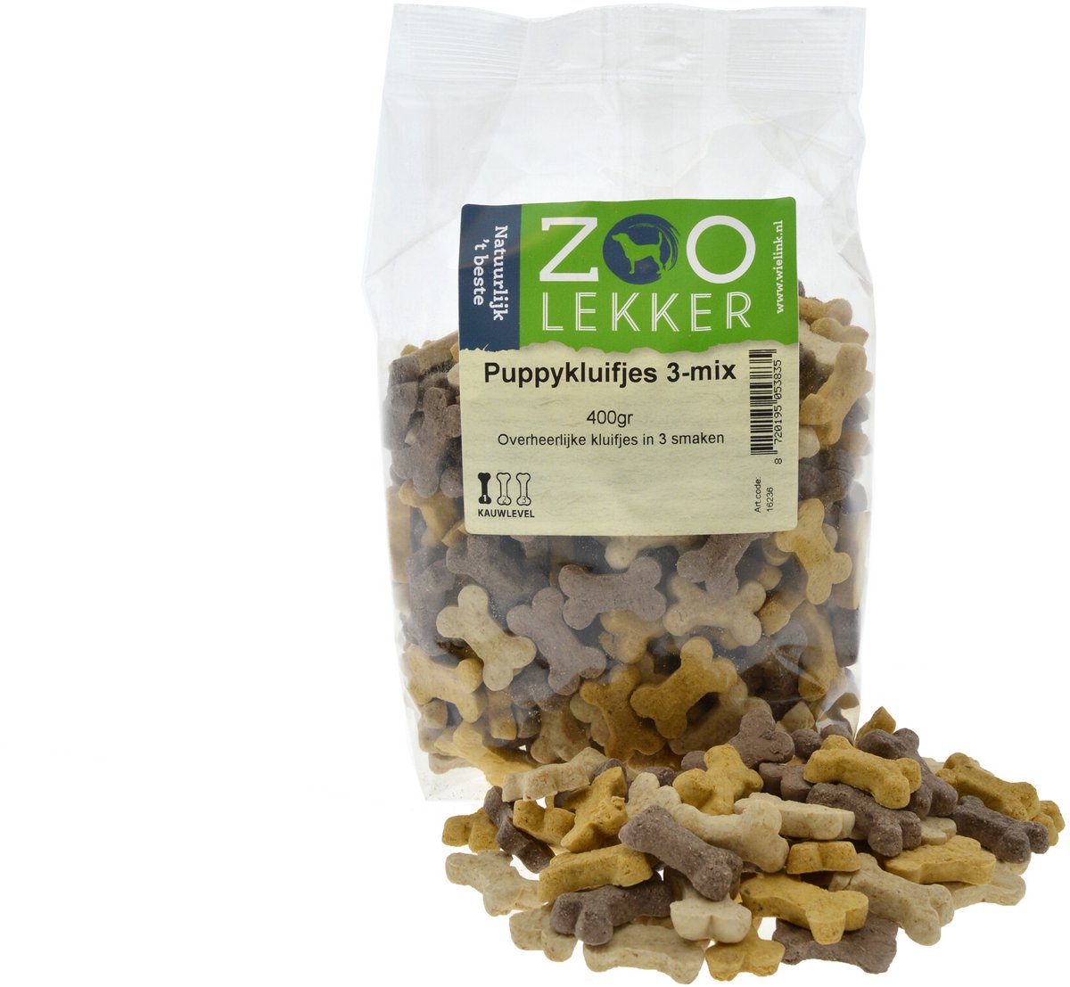 Zoolekker Puppykluifjes 3-mix 10 kg