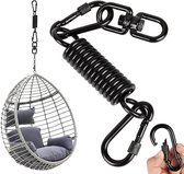Bol.com Hangstoel Zwenkveer met 2 Karabijnhaken - 360° Draaibare Haken - Draagvermogen tot 250 kg - Ophangveer voor Bokszakhoude... aanbieding