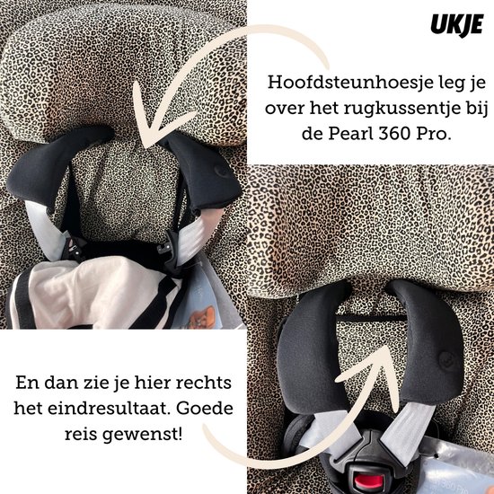 Autostoelhoes Geschikt voor Maxi Cosi Pearl 360 -Maxi Cosi Hoes Groep 0-1 - Zacht Katoen - Perfecte Pasvorm - Beige wafel van Merkloos — afbeelding 3