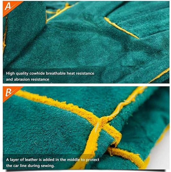 FIPASEN Bijtbestendige handschoenen voor het hanteren van dieren, 60 cm, beetvrije werkhandschoenen voor lassen, tuinieren, hanteren van