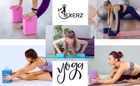 Mrs. Jones Collection Yoga Blokken - 2 stuks - Hoge dichtheid EVA Foam - Comfortabel - Anti-slip - Lichtgewicht - Reisvriendelijk - Pilates .