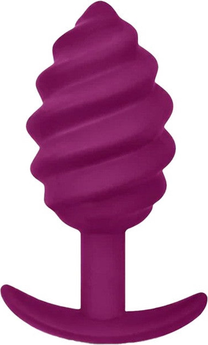 G-Vibe - G-plug Twist 2 - Geribbelde Buttplug - Paars