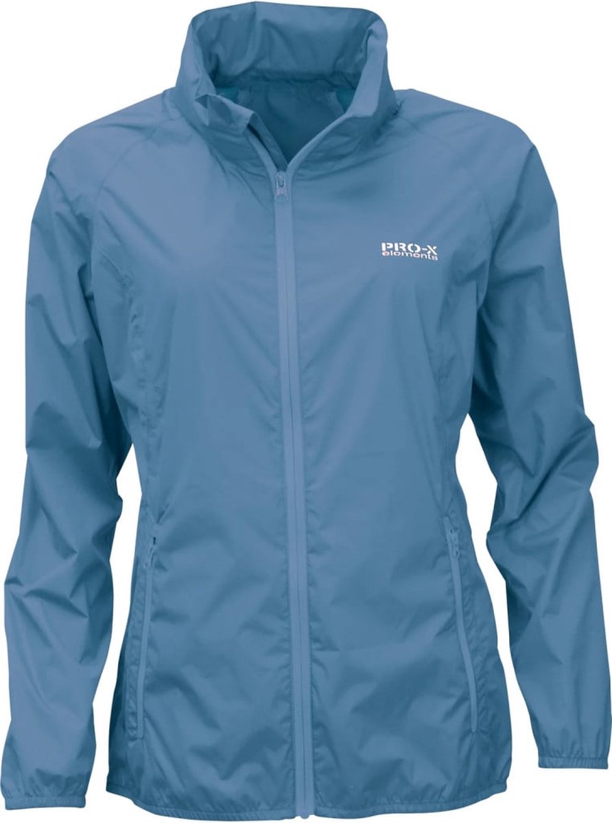 Coronet lichtgewicht dames regenjas Packable van Pro-X Elements 6XL Blauw
