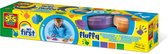 SES - My First - Fluffy vingerverf - luchtig - 4 kleuren - geen geknoei - makkelijk uitwasbaar - sensorisch speelgoed
