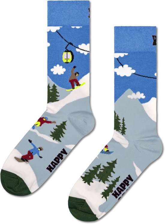 Happy Socks 1paar sokken - Heren & Dames - Maat 41-46 - Snowboarden, sneeuw