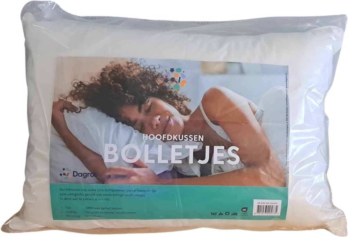 Dagros Hoofdkussen bolletjes 50x70cm