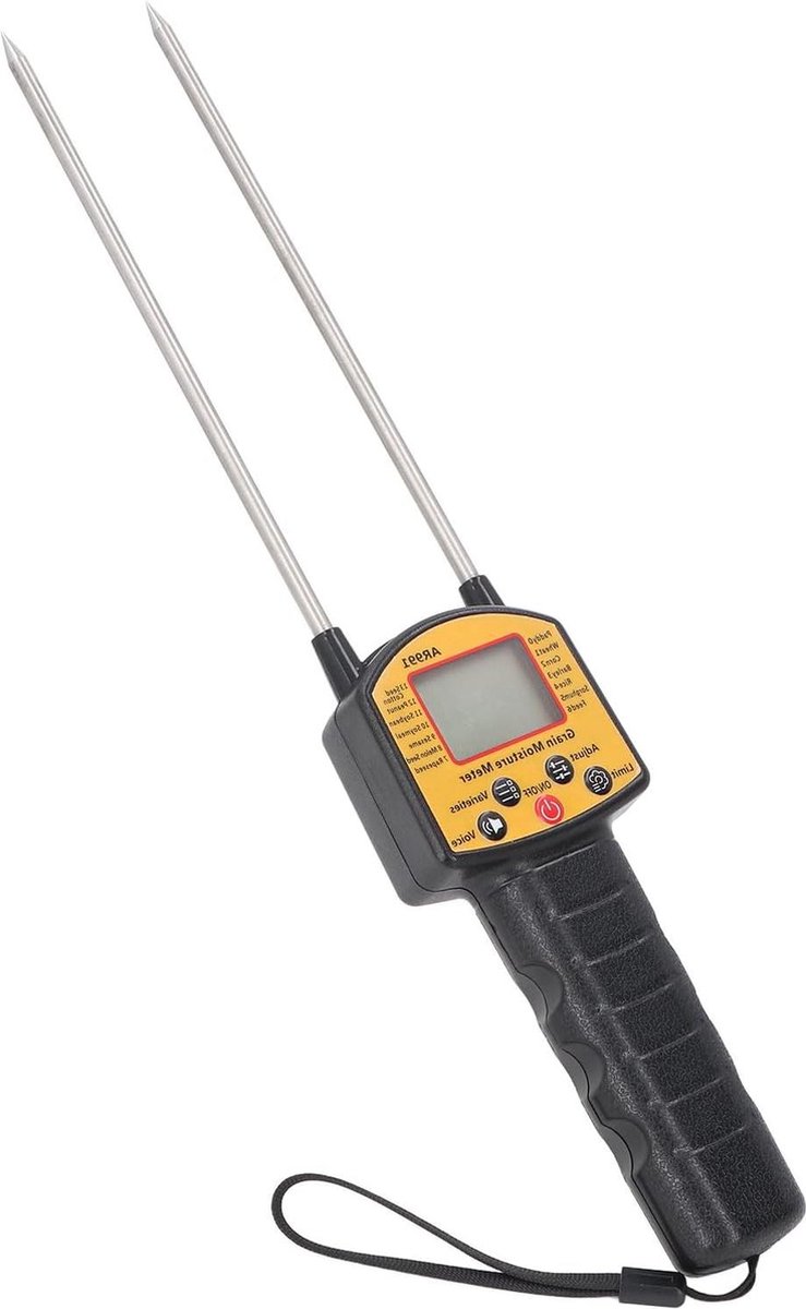 Nauwkeurige Draagbare Hooivochtmeter met Sonde en Stemuitzending voor Graanstro-Zemelen-Voedergras - Hooikwaliteit controle
