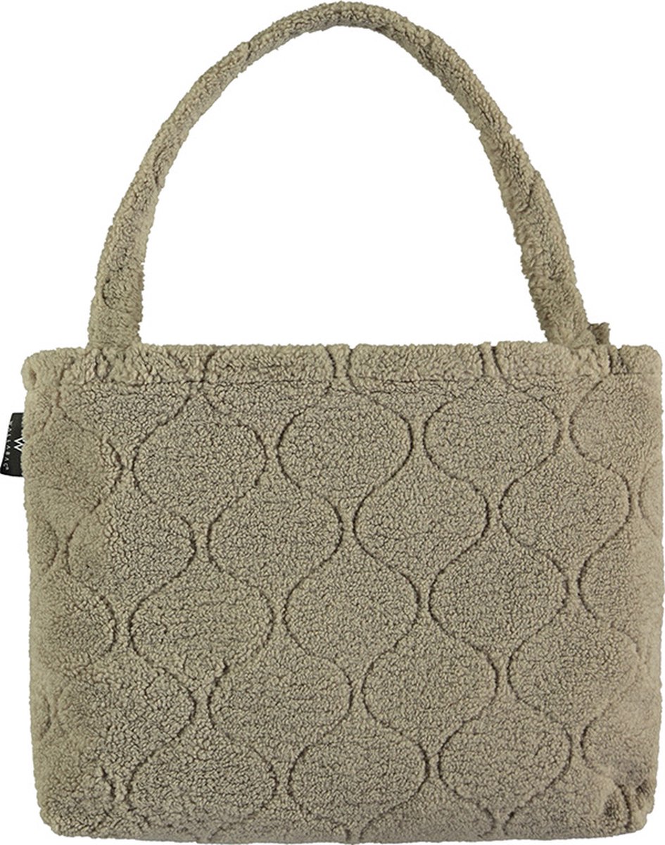 Wallabag - Tote Bag - Luiertas - Shopper - Mom Bag Sharpa Teddy Light Brown