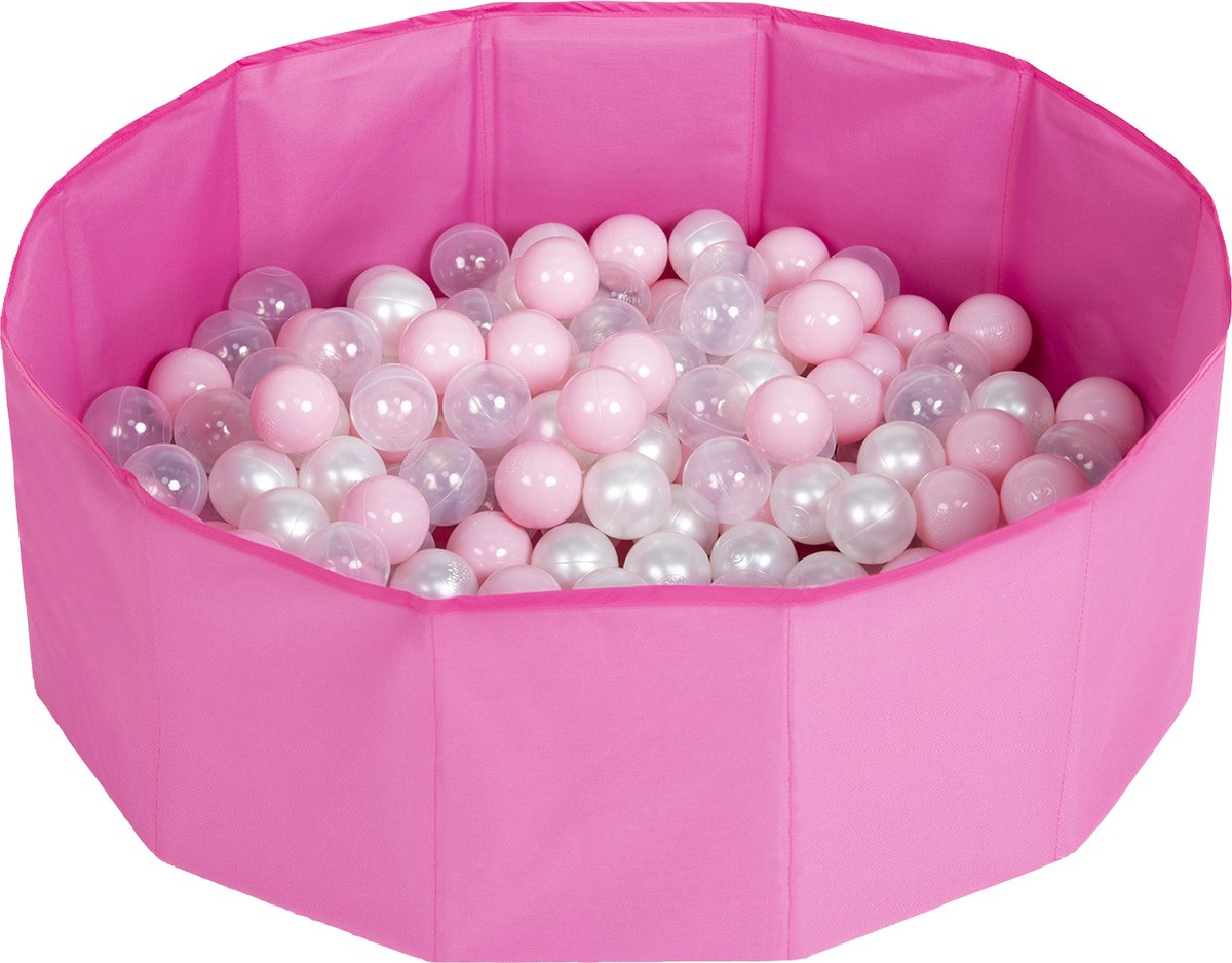 Petsona Ballenbad opvouwbaar voor hond kat 6cm 100 Plastic ballen - Blauw - Hondenzwembad