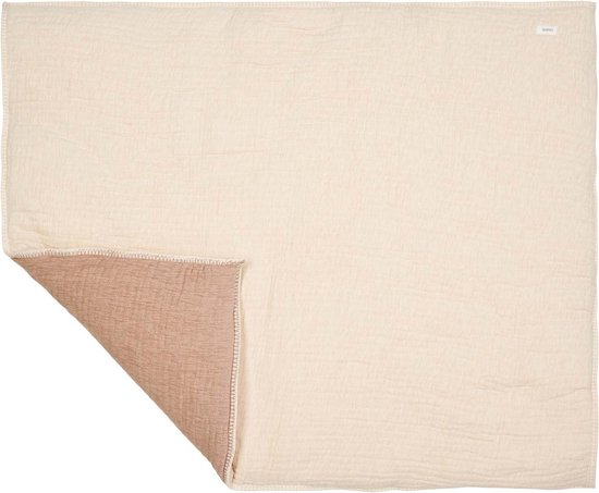 Koeka boxkleed Rivoli warm white/caffe 75x95