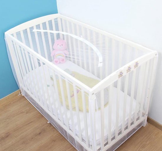XUANYU Cododo babybed, 2-in-1, babykamer, compleet met matras en muggennet, voor baby's van 0 tot 36 maanden