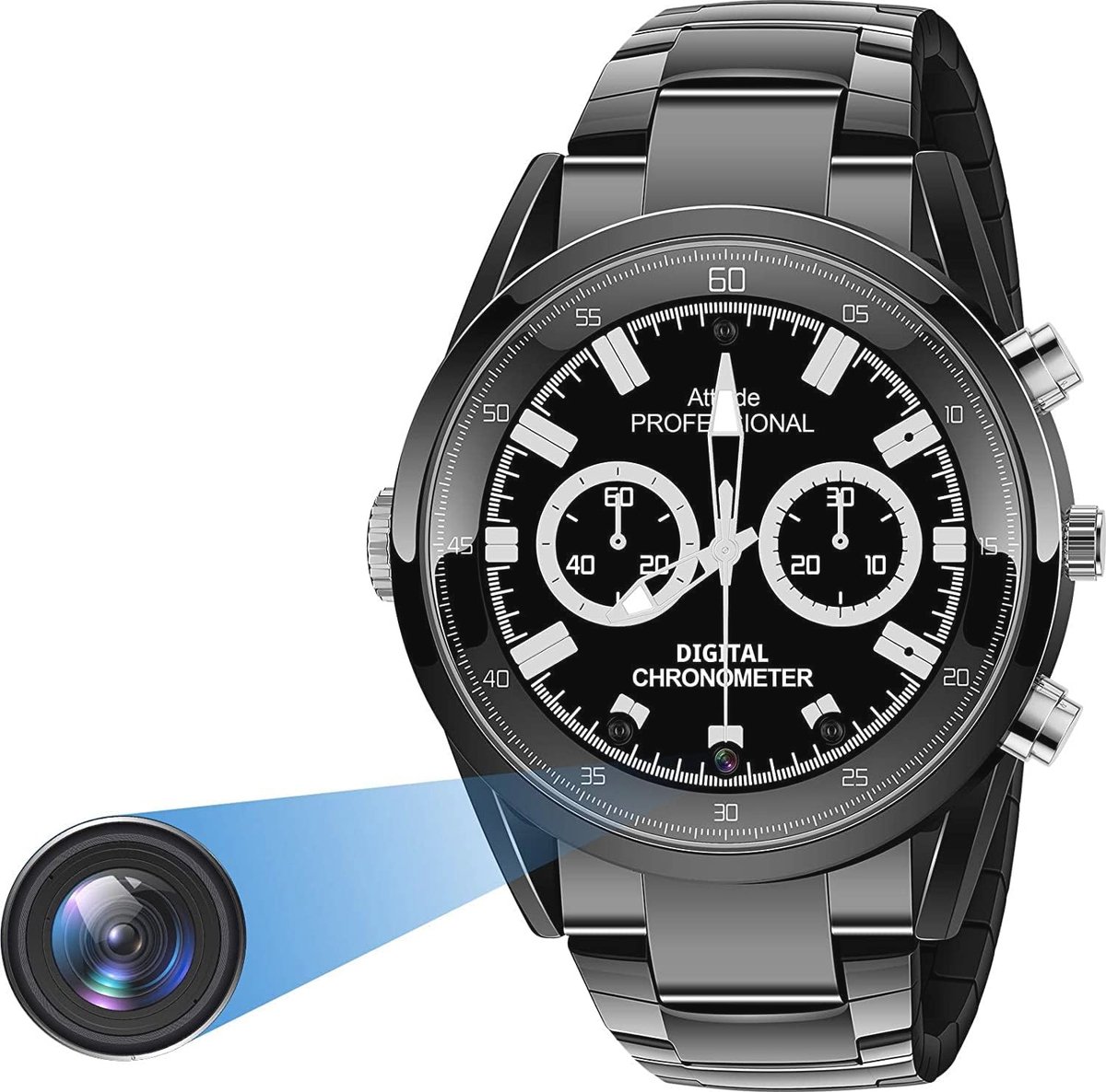 Compacte HD Spy Camera met Infrarood en Bewegingsdetectie - Verborgen Klokcamera met 32 GB Geheugen